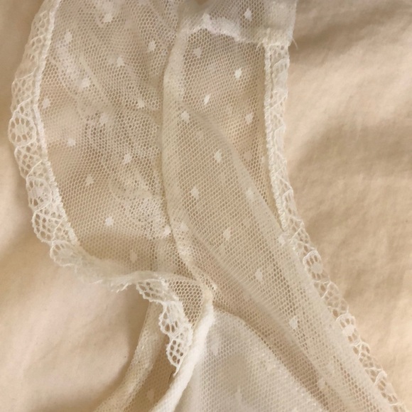 2 for $15 - Ivory Mesh With Dots Bodysuit - Picture 2 of 8